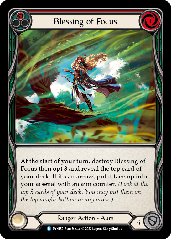Blessing of Focus (Red) [DYN159] (Dynasty) | Pegasus Games WI