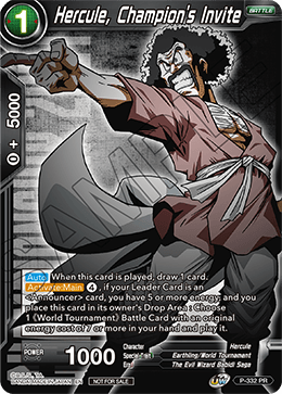 Hercule, Champion's Invite (P-332) [Tournament Promotion Cards] | Pegasus Games WI