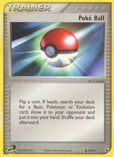 Poke Ball (86/109) [EX: Ruby & Sapphire] | Pegasus Games WI