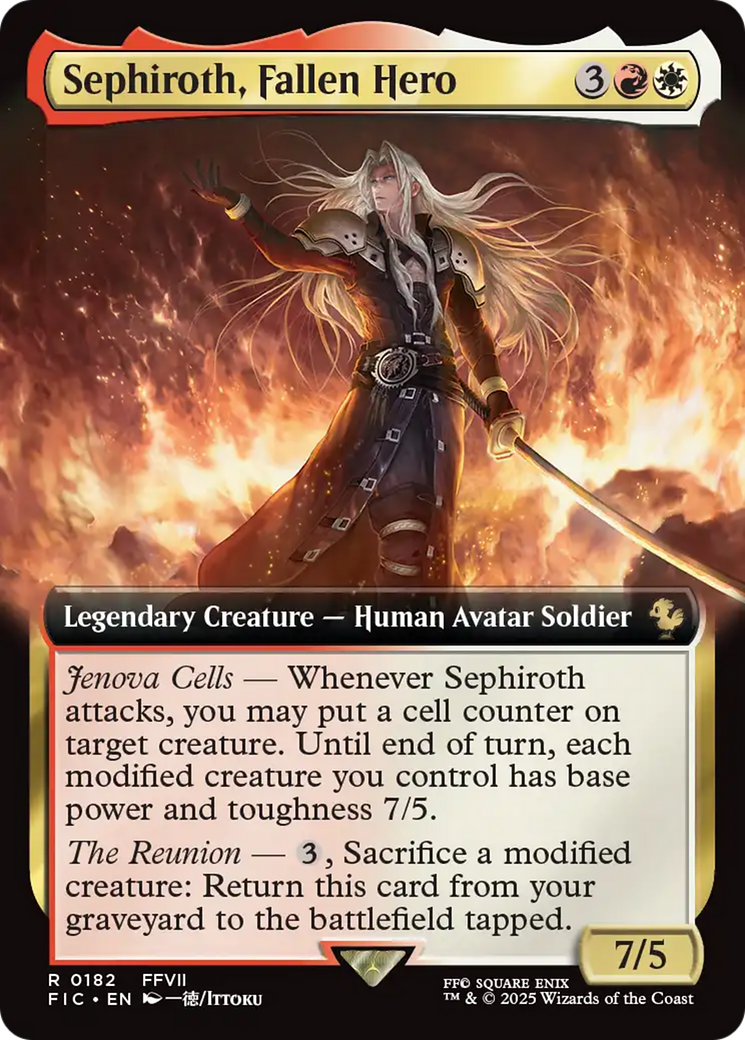 Sephiroth, Fallen Hero (Extended Art) [FINAL FANTASY Commander] | Pegasus Games WI