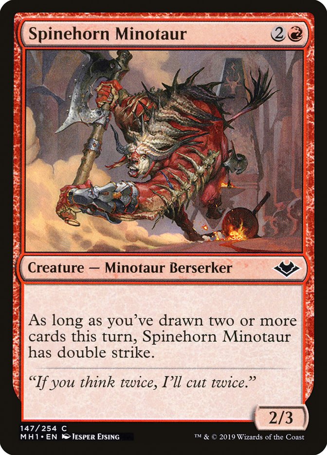 Spinehorn Minotaur [Modern Horizons] | Pegasus Games WI