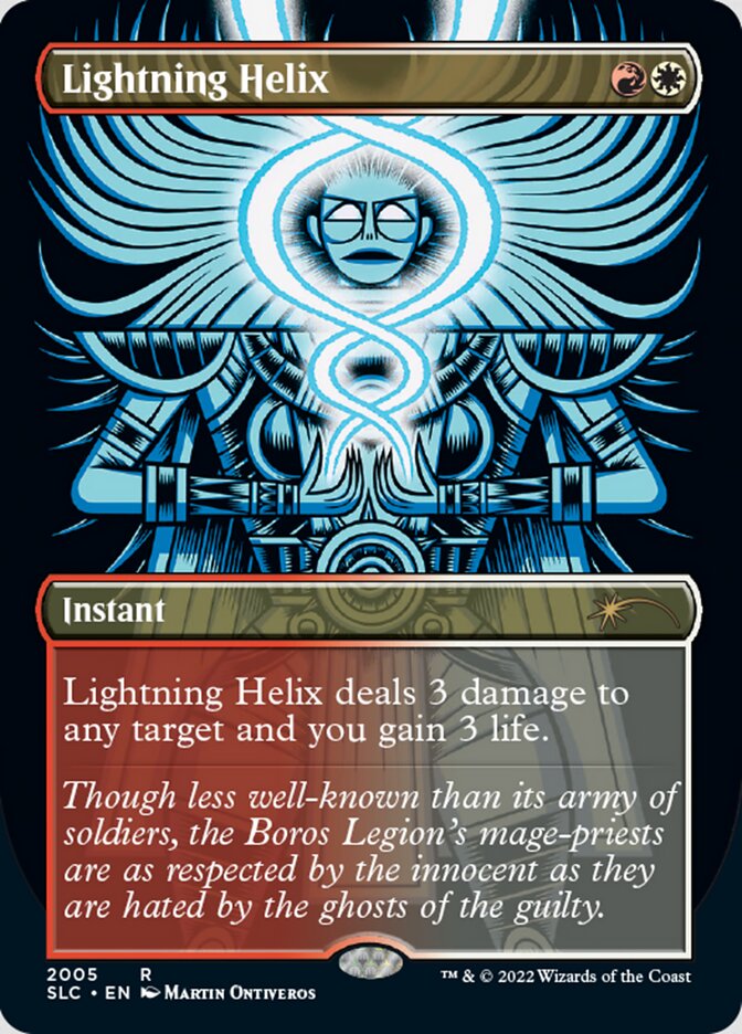 Lightning Helix (Borderless) [Secret Lair Countdown Kit] | Pegasus Games WI
