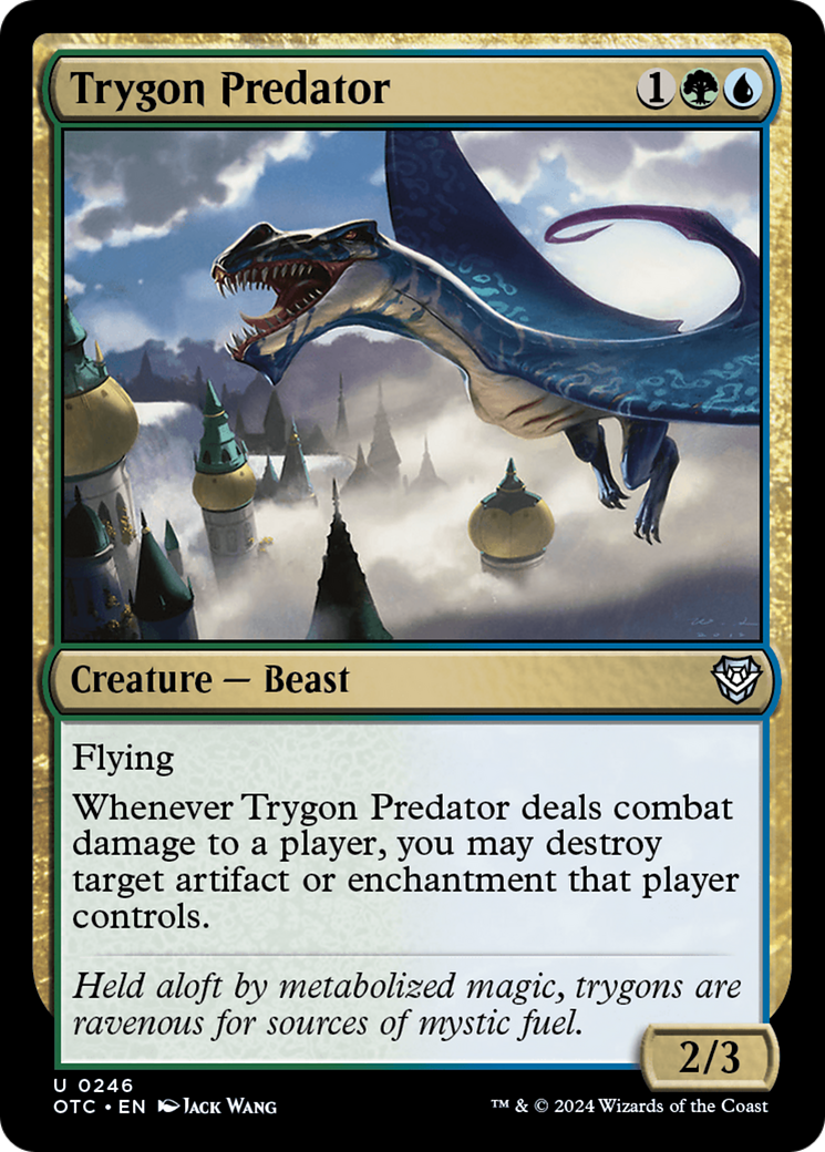 Trygon Predator [Outlaws of Thunder Junction Commander] | Pegasus Games WI