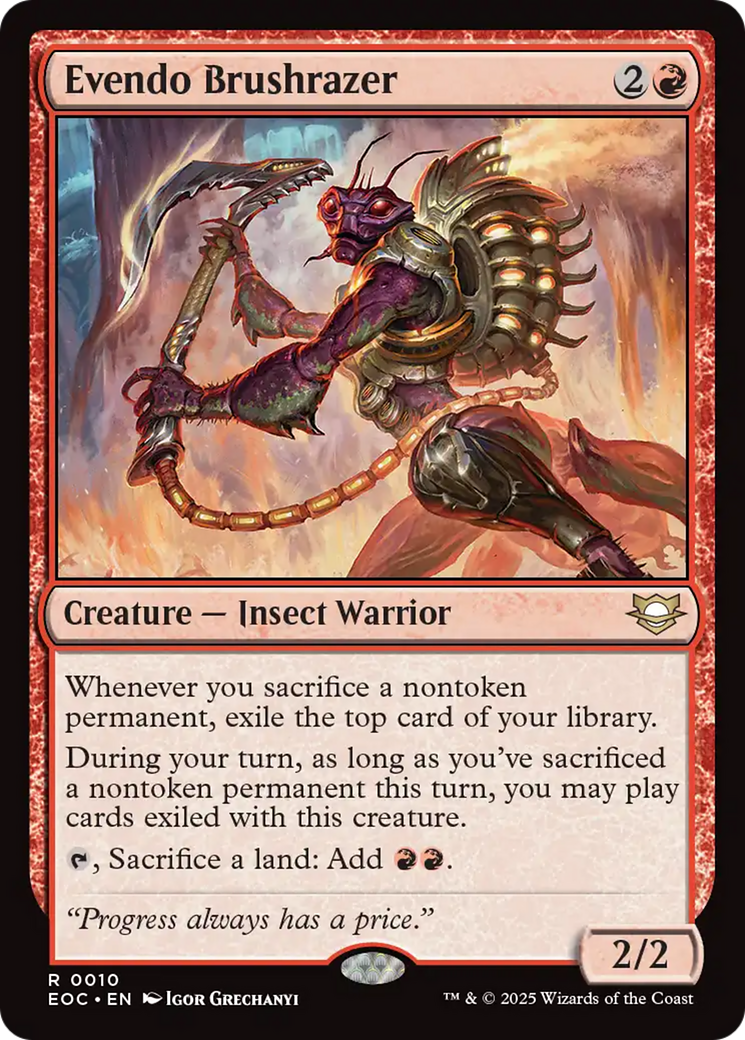 Evendo Brushrazer [Edge of Eternities Commander] | Pegasus Games WI