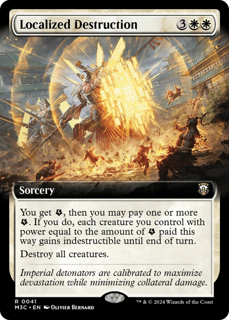 Localized Destruction (Extended Art) (Ripple Foil) [Modern Horizons 3 Commander] | Pegasus Games WI