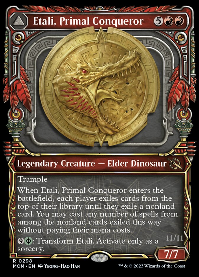 Etali, Primal Conqueror // Etali, Primal Sickness (Showcase Planar Booster Fun) [March of the Machine] | Pegasus Games WI