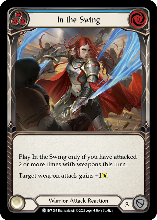 In the Swing (Blue) [EVR065] (Everfest)  1st Edition Rainbow Foil | Pegasus Games WI