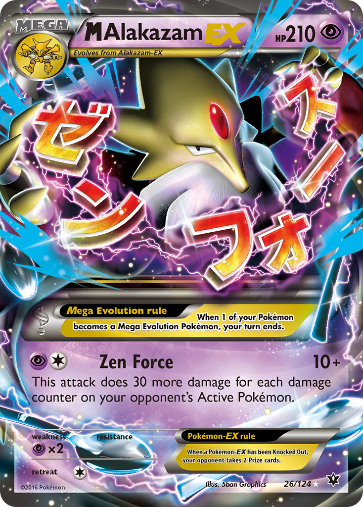 M Alakazam EX (26/124) [XY: Fates Collide] | Pegasus Games WI