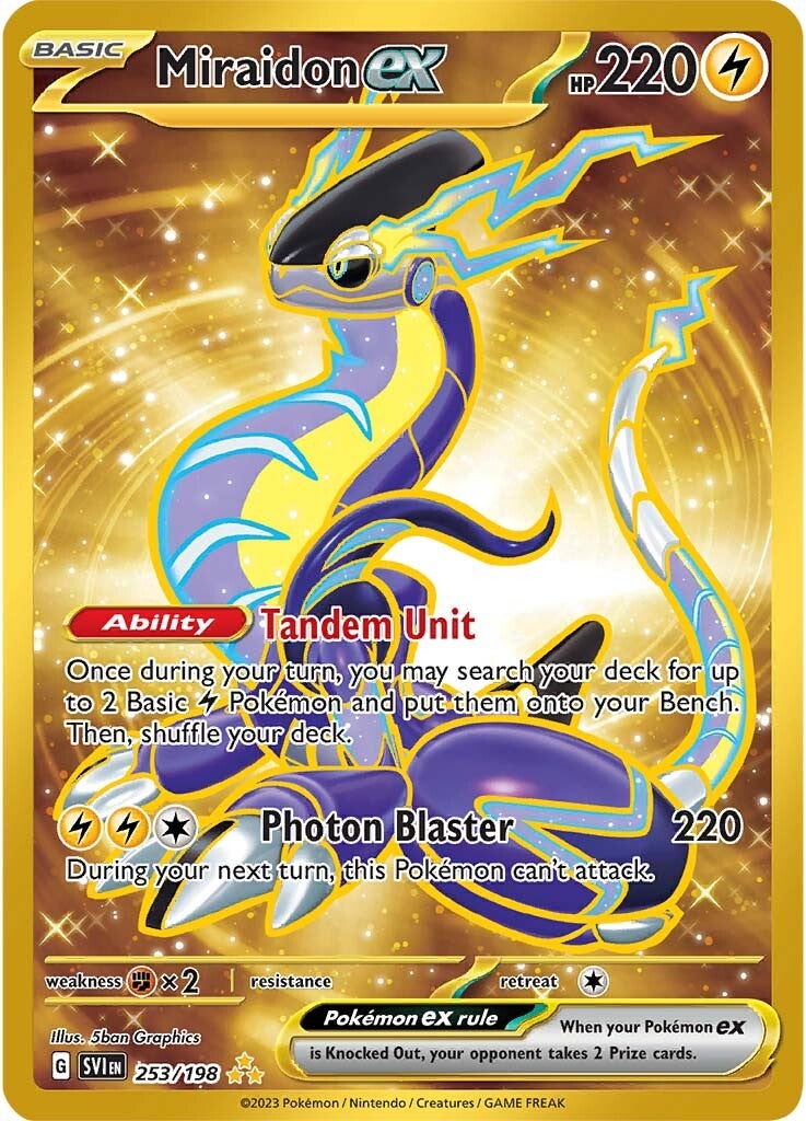 Miraidon ex (253/198) [Scarlet & Violet: Base Set] | Pegasus Games WI