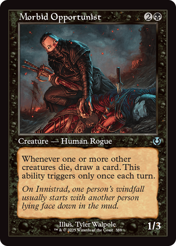 Morbid Opportunist (Retro Frame) [Innistrad Remastered] | Pegasus Games WI