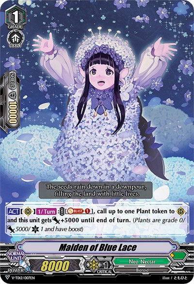Maiden of Blue Lace (V-TD12/007EN) [Ahsha] | Pegasus Games WI