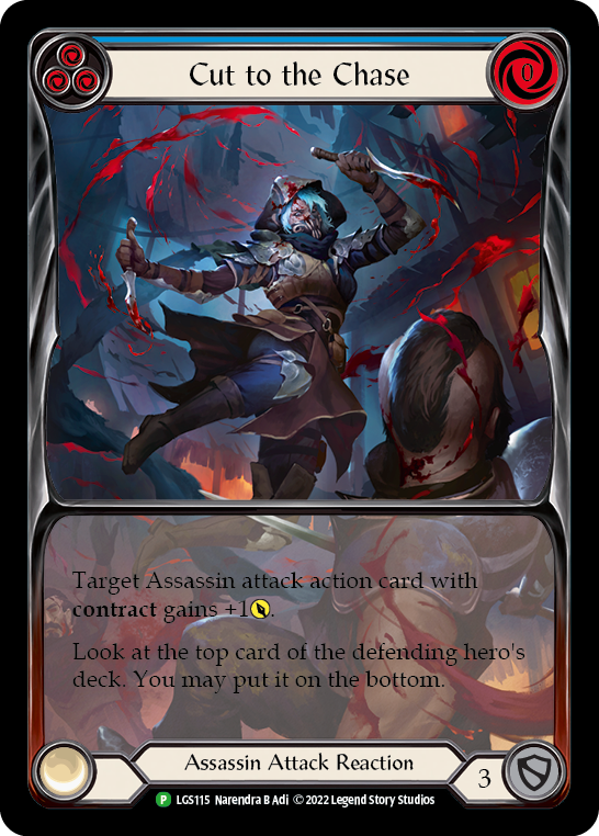 Cut to the Chase (Blue) [LGS115] (Promo)  Rainbow Foil | Pegasus Games WI