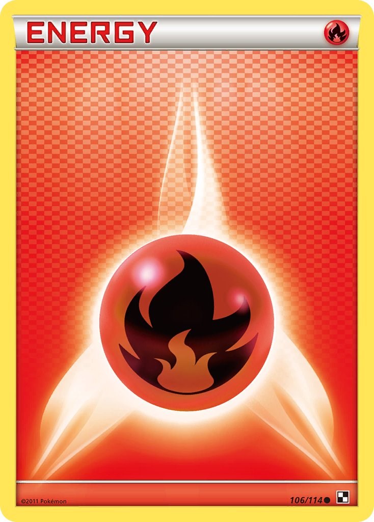 Fire Energy (106/114) [Black & White: Base Set] | Pegasus Games WI