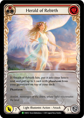 Herald of Rebirth (Red) [FAB032] (Promo)  Rainbow Foil | Pegasus Games WI