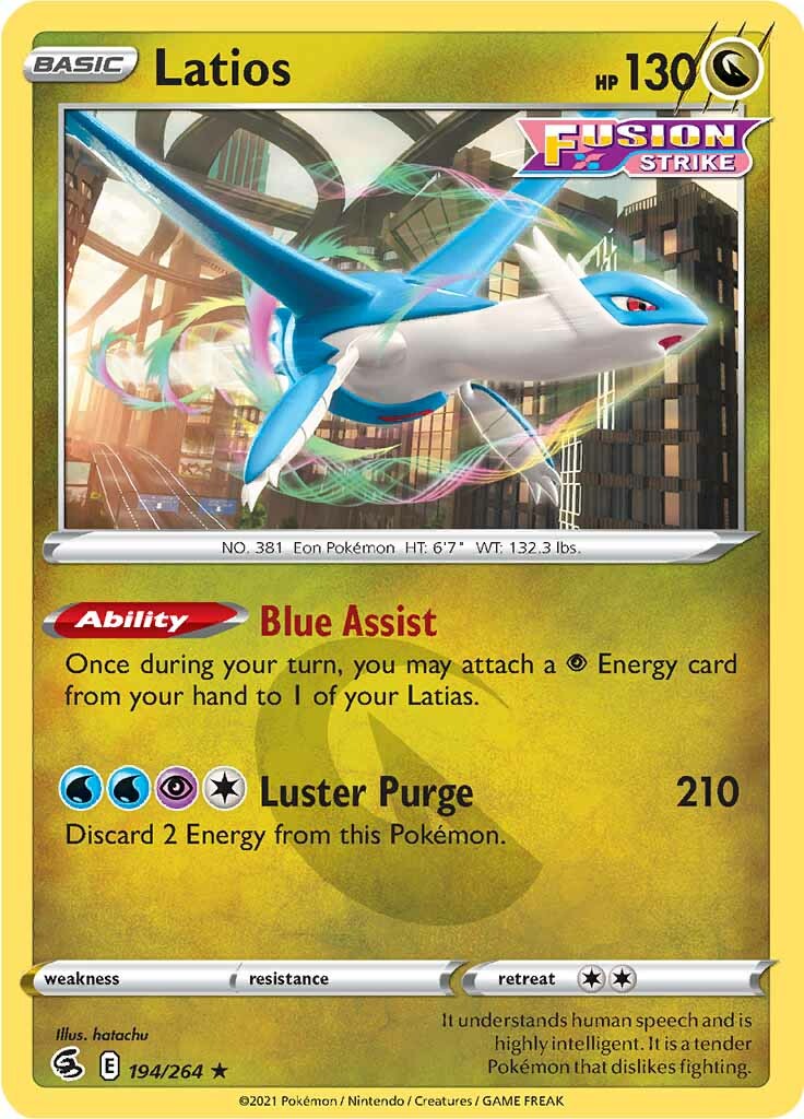 Latios (194/264) [Sword & Shield: Fusion Strike] | Pegasus Games WI