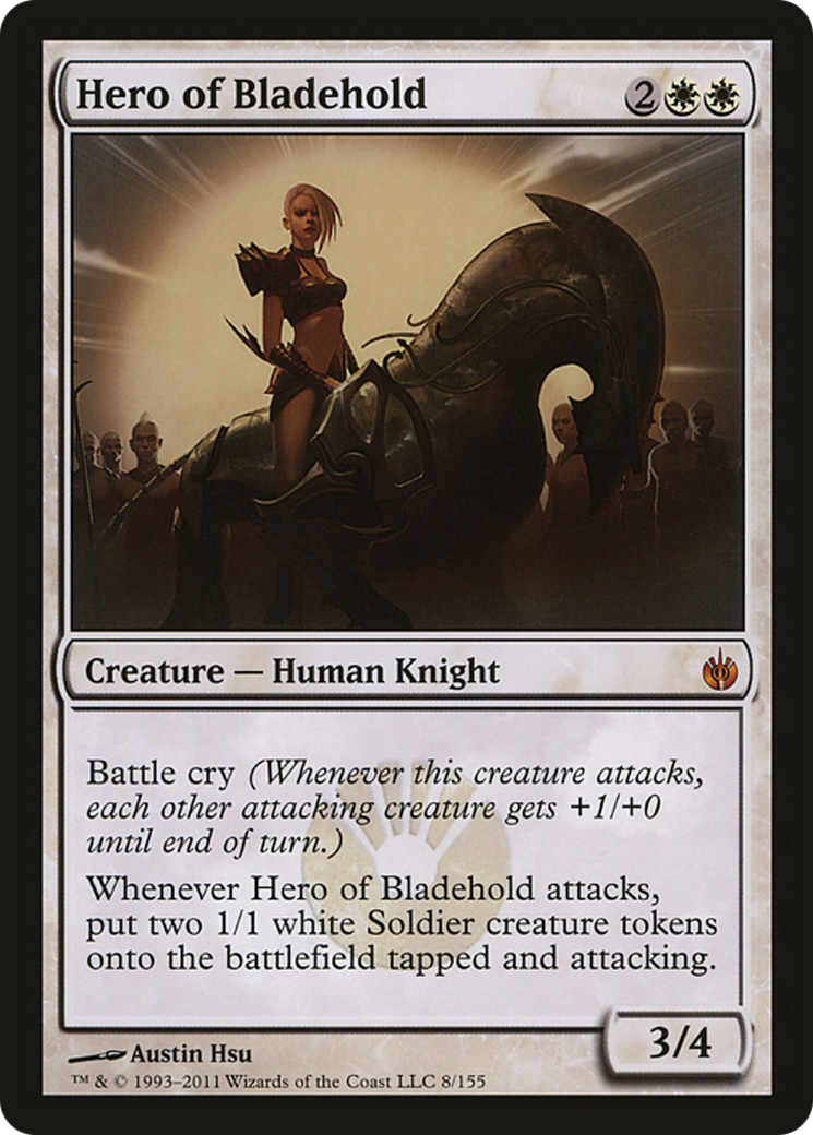 Hero of Bladehold (Mirrodin Besieged) (Oversized) [Oversize Cards] | Pegasus Games WI