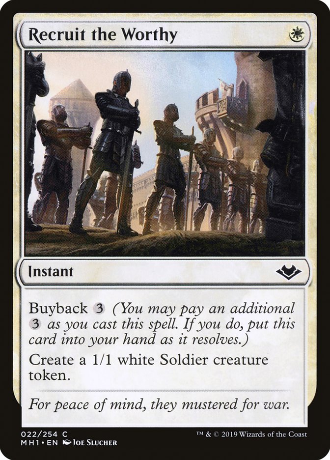 Recruit the Worthy [Modern Horizons] | Pegasus Games WI