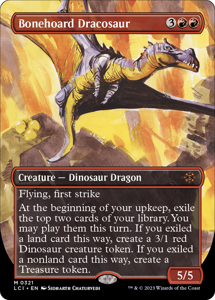 Bonehoard Dracosaur (Borderless) [The Lost Caverns of Ixalan] | Pegasus Games WI