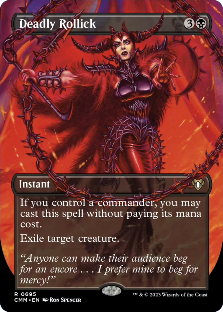 Deadly Rollick (Borderless Alternate Art) [Commander Masters] | Pegasus Games WI