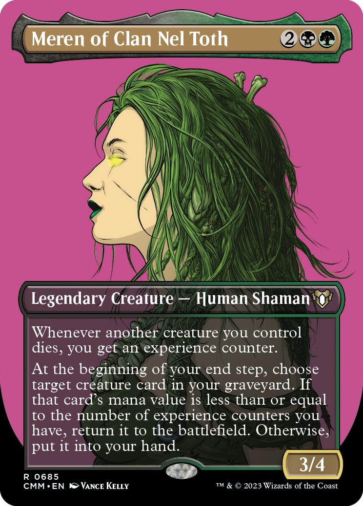 Meren of Clan Nel Toth (Borderless Profile) [Commander Masters] | Pegasus Games WI