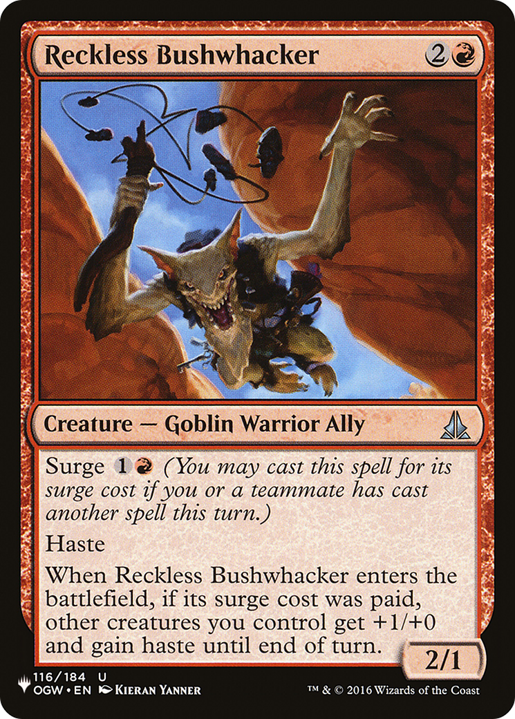 Reckless Bushwhacker [The List] | Pegasus Games WI