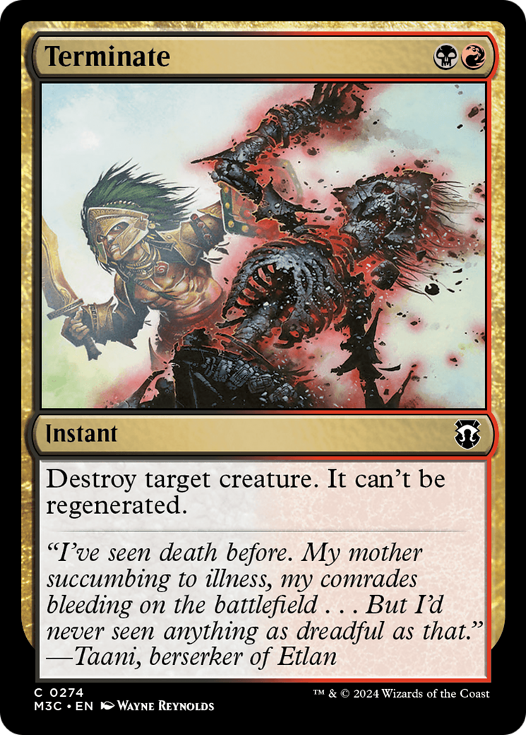 Terminate (Ripple Foil) [Modern Horizons 3 Commander] | Pegasus Games WI