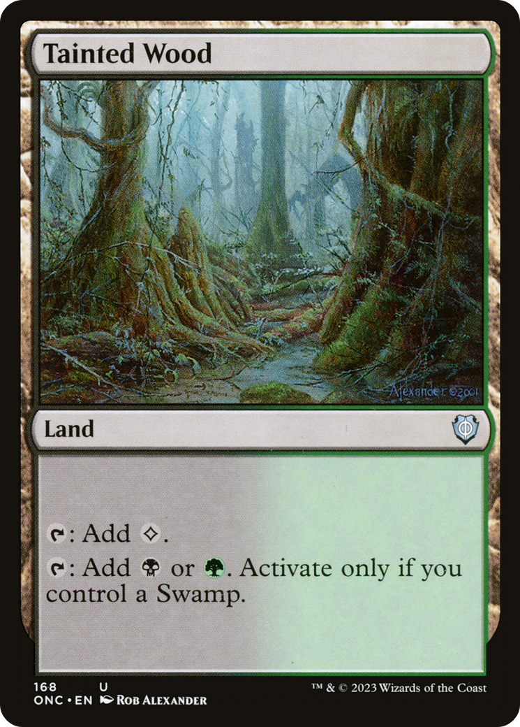 Tainted Wood [Phyrexia: All Will Be One Commander] | Pegasus Games WI