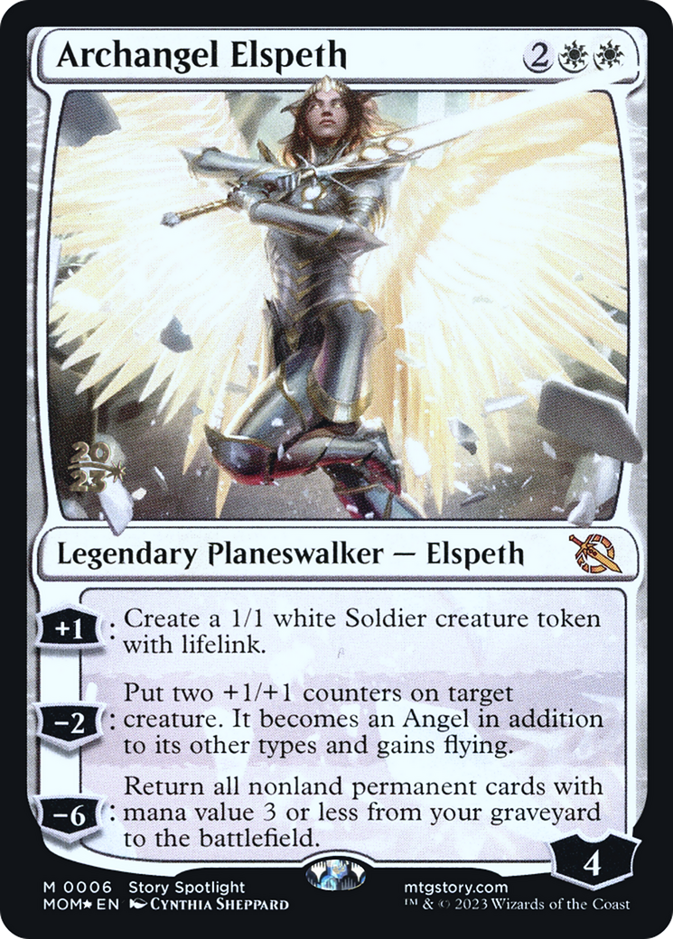 Archangel Elspeth [March of the Machine Prerelease Promos] | Pegasus Games WI