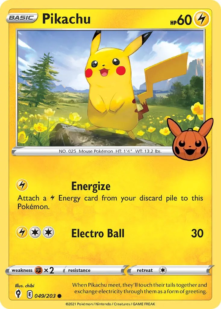 Pikachu (049/203) [Trick or Trade] | Pegasus Games WI