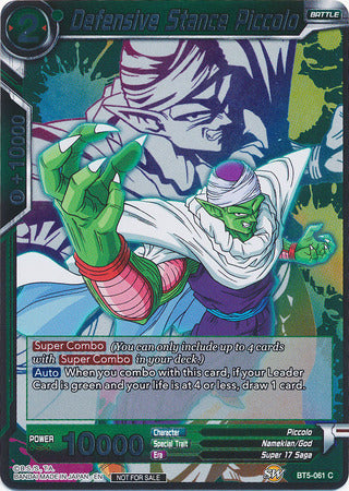 Defensive Stance Piccolo (Event Pack 4) (BT5-061) [Promotion Cards] | Pegasus Games WI