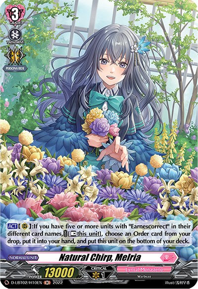 Natural Chirp, Melria (D-LBT02/H10EN) [Lyrical Monasterio: It's a New School Term!] | Pegasus Games WI