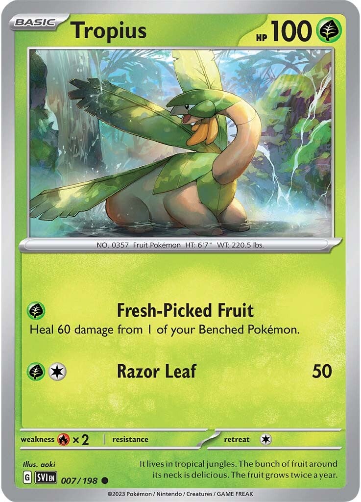 Tropius (007/198) [Scarlet & Violet: Base Set] | Pegasus Games WI