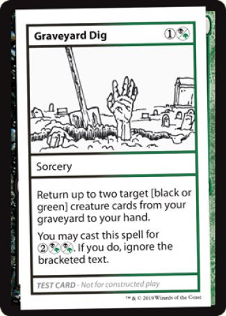 Graveyard Dig (2021 Edition) [Mystery Booster Playtest Cards] | Pegasus Games WI