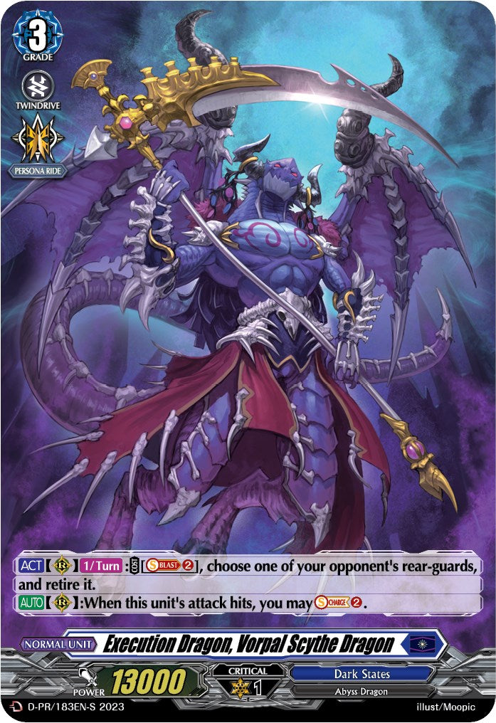 Execution Dragon, Vorpal Scythe Dragon (Foil) (D-PR/183EN-S) [D Promo Cards] | Pegasus Games WI