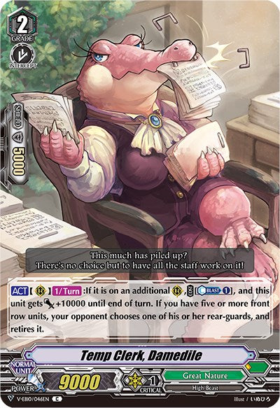 Temp Clerk, Damedile (V-EB10/046EN) [The Mysterious Fortune] | Pegasus Games WI
