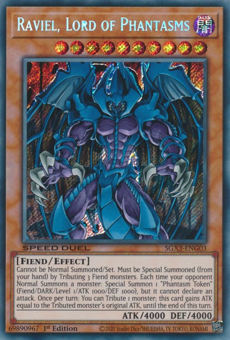 Raviel, Lord of Phantasms [SGX3-ENG03] Secret Rare | Pegasus Games WI