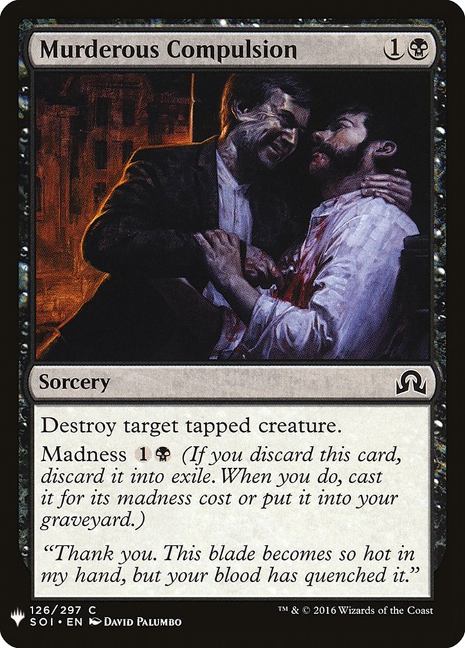 Murderous Compulsion [Mystery Booster] | Pegasus Games WI