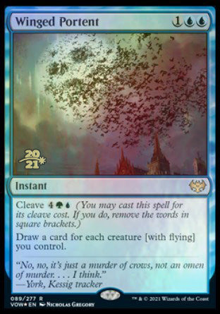 Winged Portent [Innistrad: Crimson Vow Prerelease Promos] | Pegasus Games WI