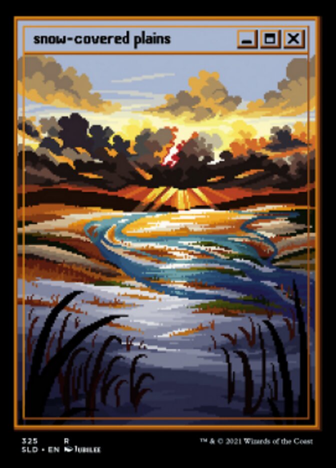 Snow-Covered Plains (Foil Etched) [Secret Lair Drop Series] | Pegasus Games WI