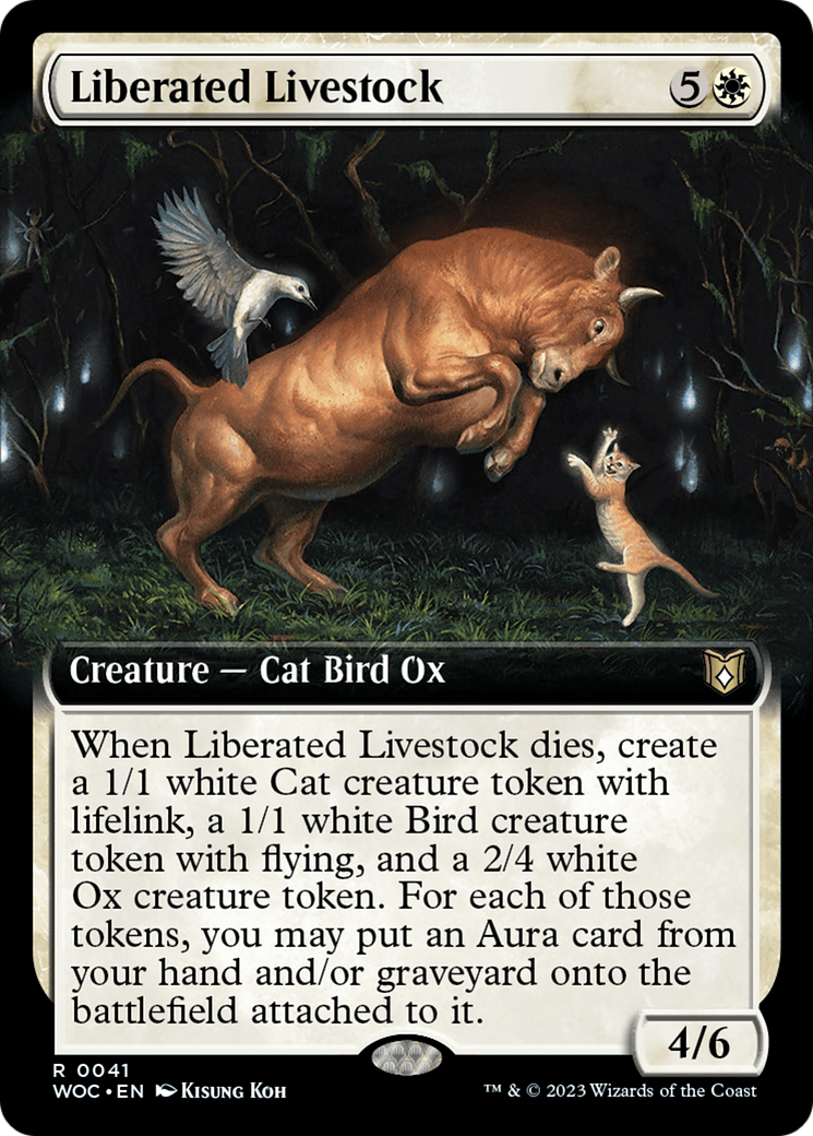 Liberated Livestock (Extended Art) [Wilds of Eldraine Commander] | Pegasus Games WI