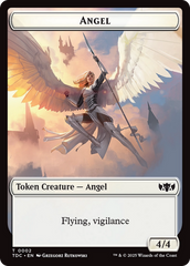 Angel // Spirit Double-Sided Token [Tarkir: Dragonstorm Commander Tokens] | Pegasus Games WI
