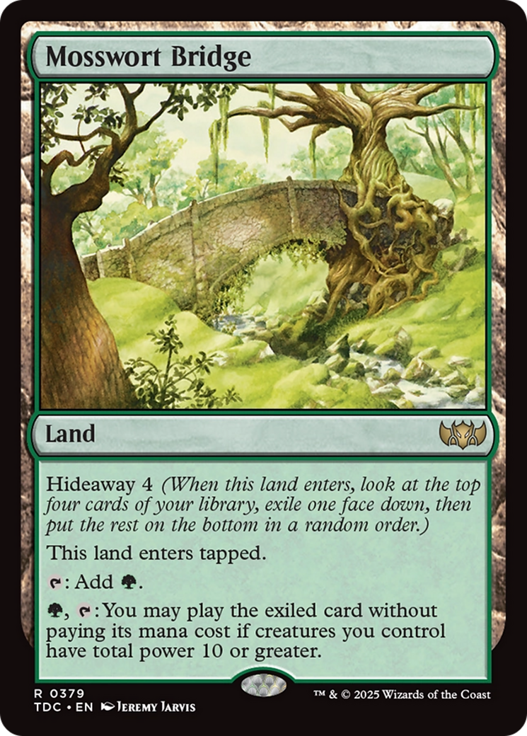 Mosswort Bridge [Tarkir: Dragonstorm Commander] | Pegasus Games WI