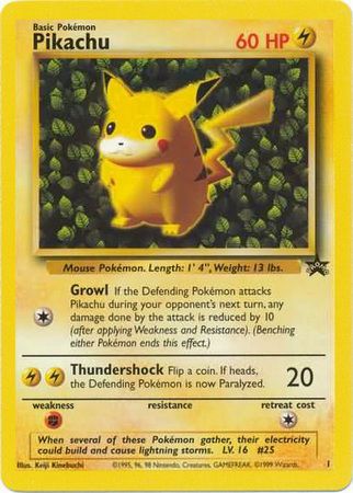 Pikachu (1) (Promo) [Wizards of the Coast: Black Star Promos] | Pegasus Games WI