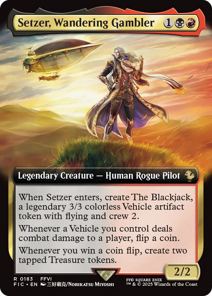 Setzer, Wandering Gambler (Extended Art) [FINAL FANTASY Commander] | Pegasus Games WI