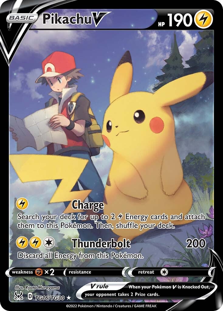 Pikachu V (TG16/TG30) [Sword & Shield: Lost Origin] | Pegasus Games WI