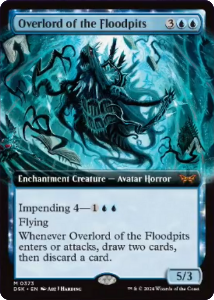 Overlord of the Floodpits (Extended Art) [Duskmourn: House of Horror] | Pegasus Games WI