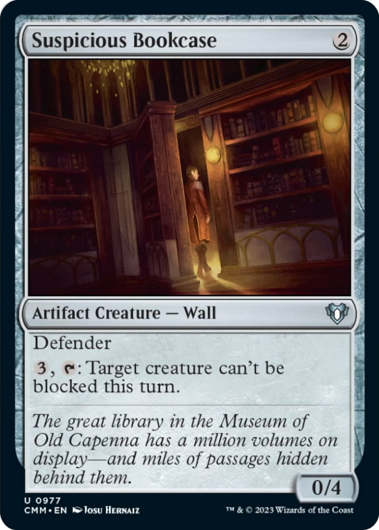 Suspicious Bookcase [Commander Masters] | Pegasus Games WI