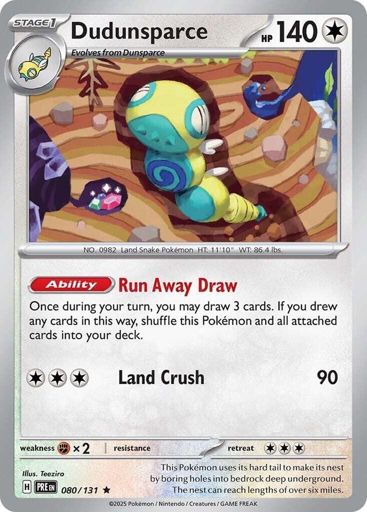 Dudunsparce (080/131) [Scarlet & Violet: Prismatic Evolutions] | Pegasus Games WI