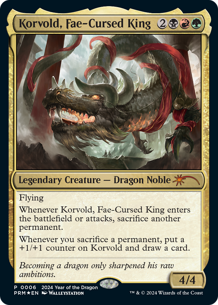 Korvold, Fae-Cursed King (Year of the Dragon 2024) [Standard Showdown Promos] | Pegasus Games WI