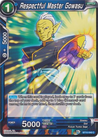 Respectful Master Gowasu (BT10-049) [Rise of the Unison Warrior 2nd Edition] | Pegasus Games WI